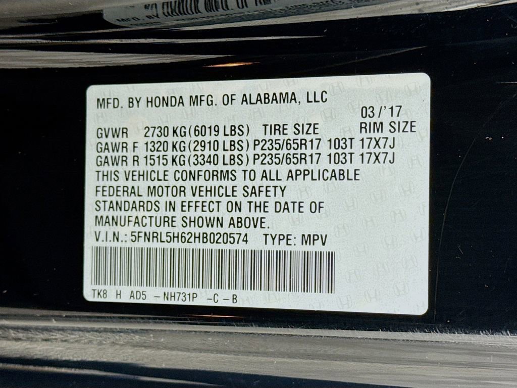Used 2017 Honda Odyssey EX-L image 32
