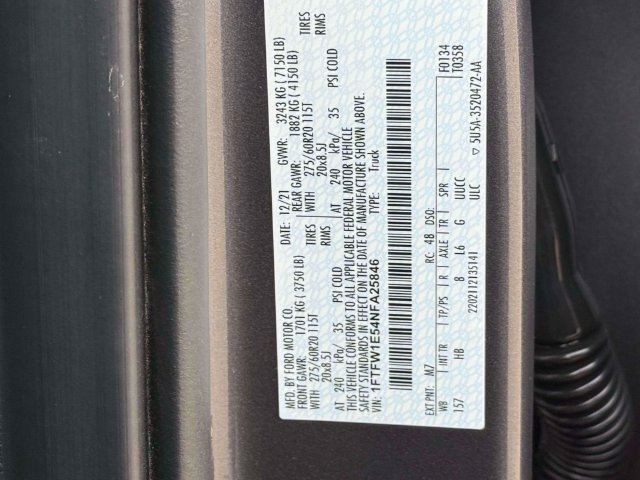 Used 2022 Ford F150 Lariat w/ Equipment Group 502A High AWD/4WD image 20