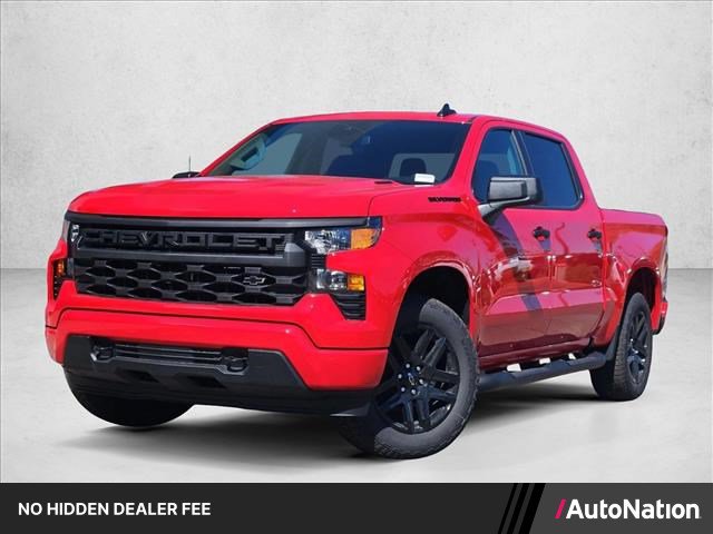New 2026 Chevrolet Silverado 1500 Custom w/ Turbomax Blackout Package RWD image 1