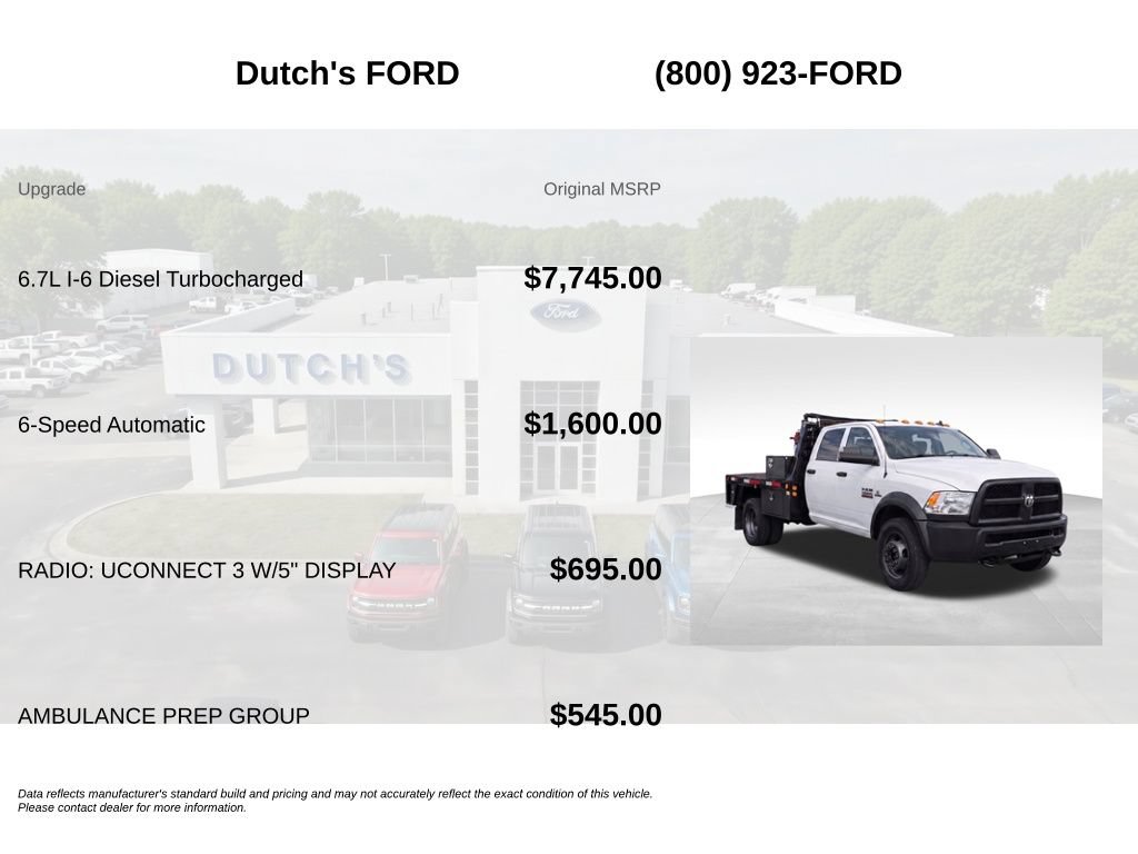 Used 2018 RAM 5500 Tradesman w/ Ambulance Prep Group AWD/4WD image 5