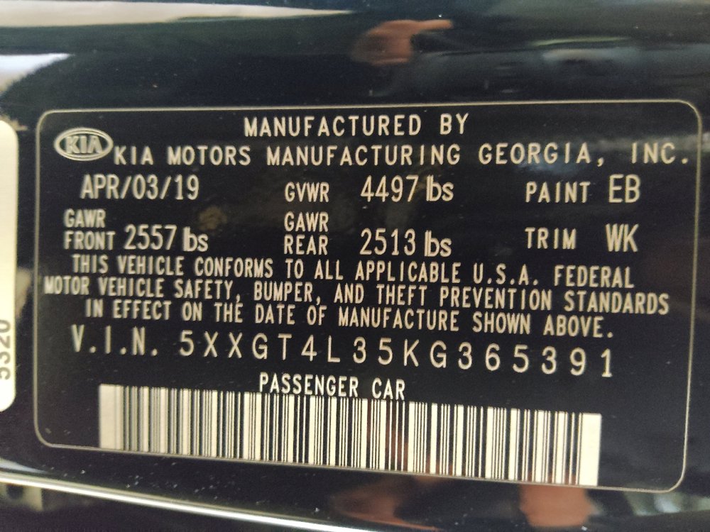 Used 2019 Kia Optima S w/ S Panoramic Sunroof Package FWD image 33