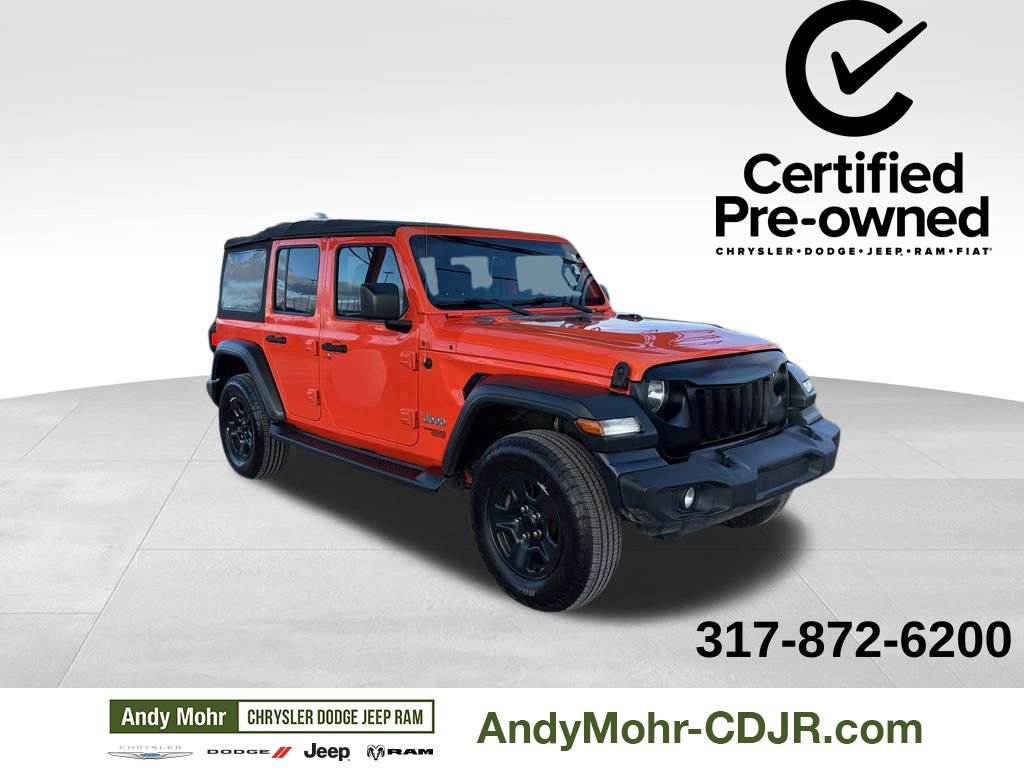 Certified 2018 Jeep Wrangler Unlimited Sport S