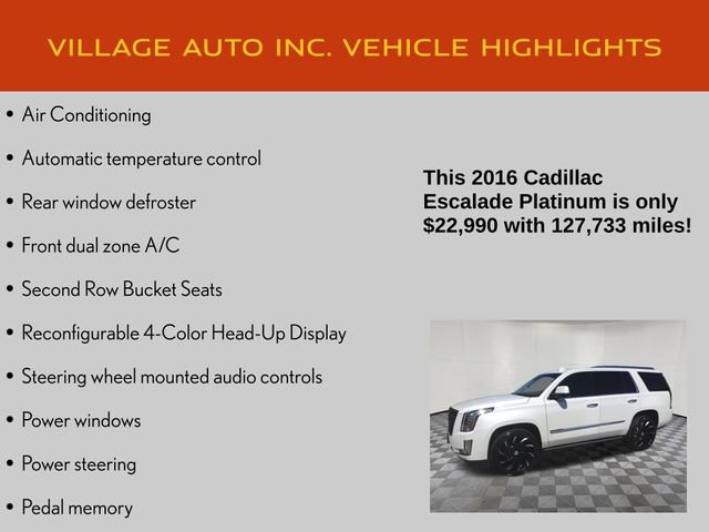 Used 2016 Cadillac Escalade Platinum AWD/4WD image 14