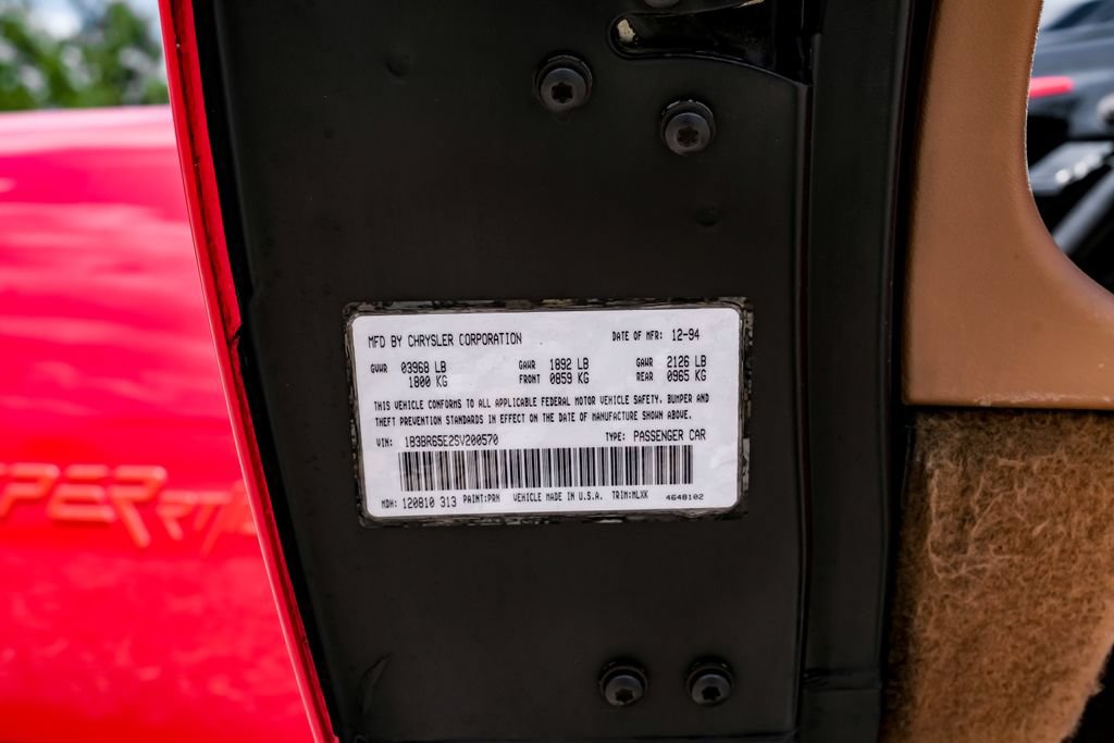 Used 1995 Dodge Viper RT/10 RWD image 37