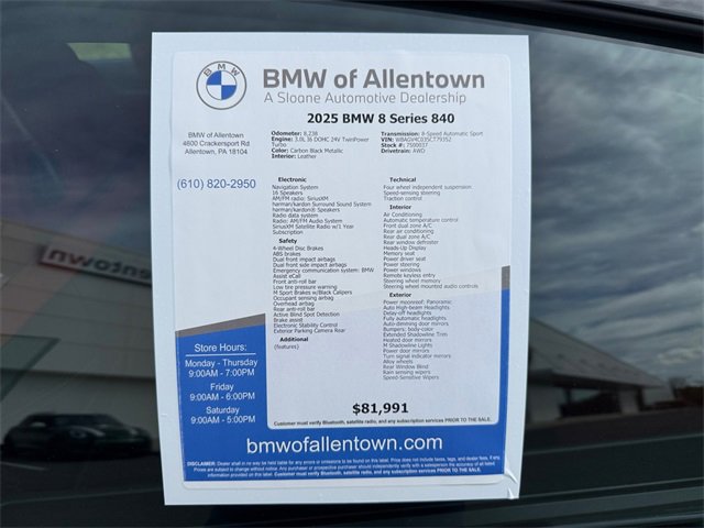 Certified 2025 BMW 840i xDrive image 40