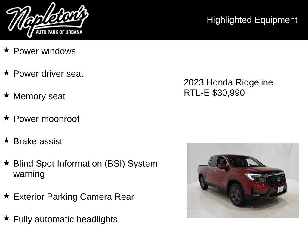 Used 2023 Honda Ridgeline RTL-E image 16