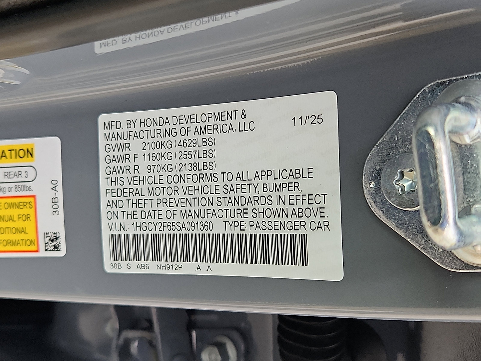 New 2025 Honda Accord EX-L image 17