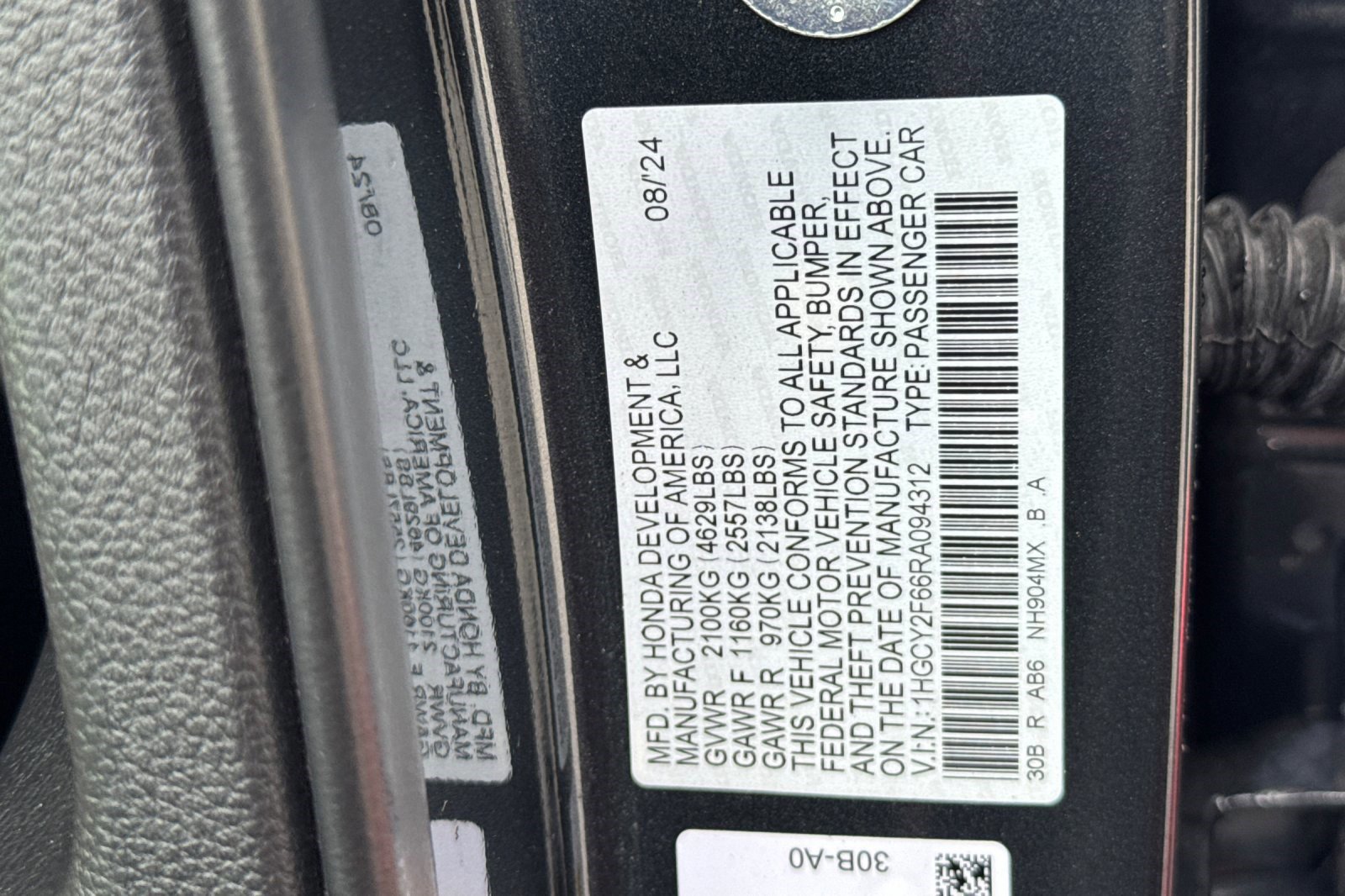 Certified 2024 Honda Accord EX-L image 23