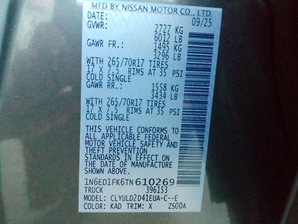 New 2026 Nissan Frontier PRO-4X w/ Pro-4x Convenience Package image 49