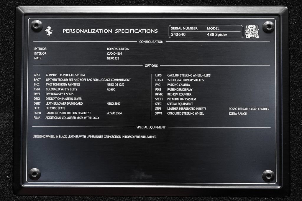 Certified 2019 Ferrari 488 Spider RWD image 19