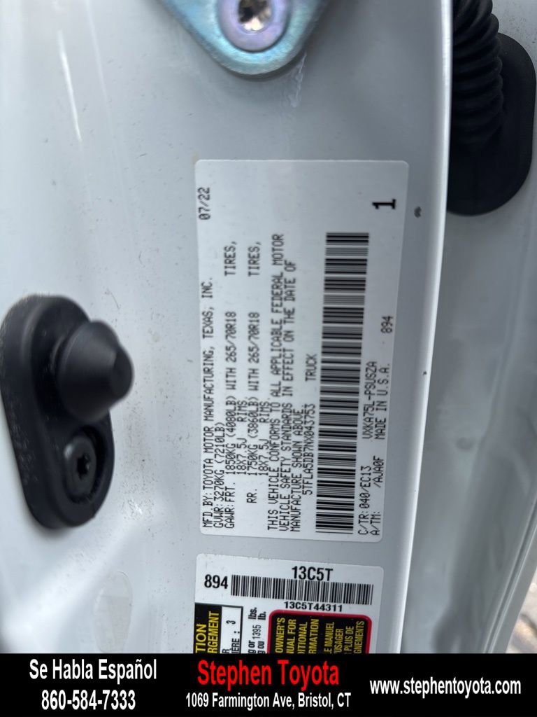 Used 2022 Toyota Tundra SR5 w/ SR5 Premium Package image 27