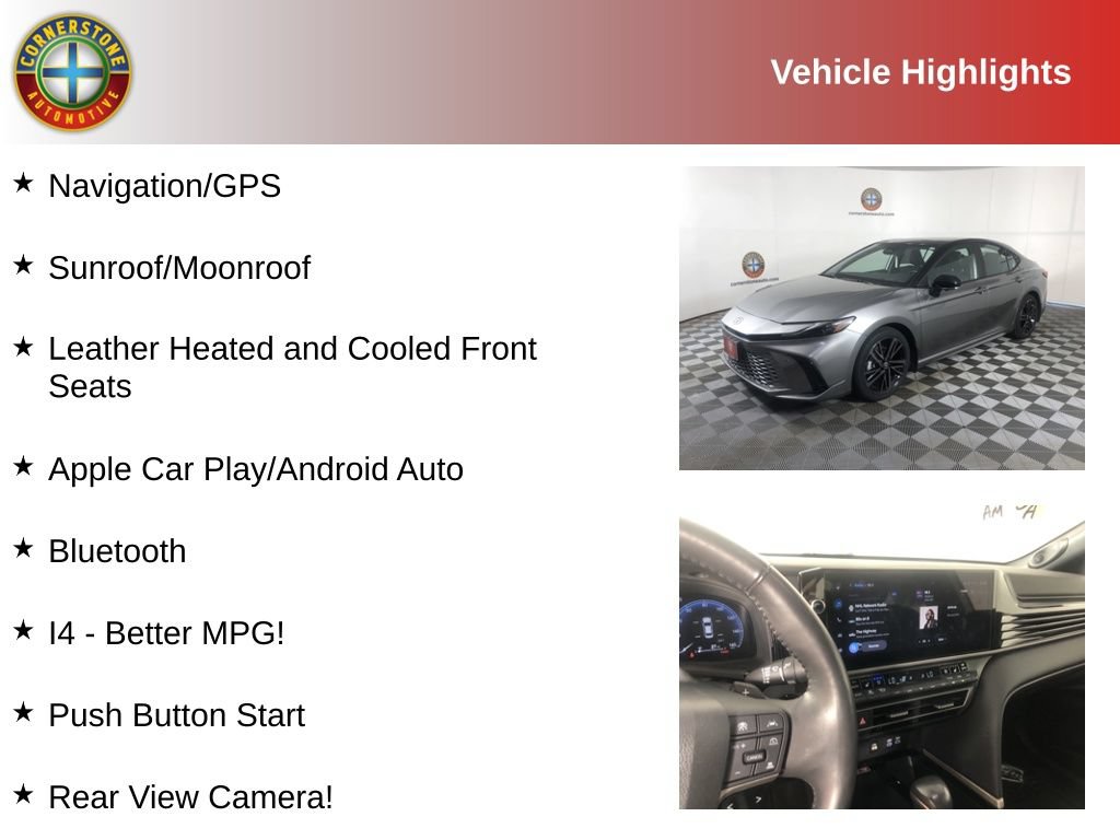 Used 2025 Toyota Camry XSE w/ Premium Plus Package AWD/4WD image 2
