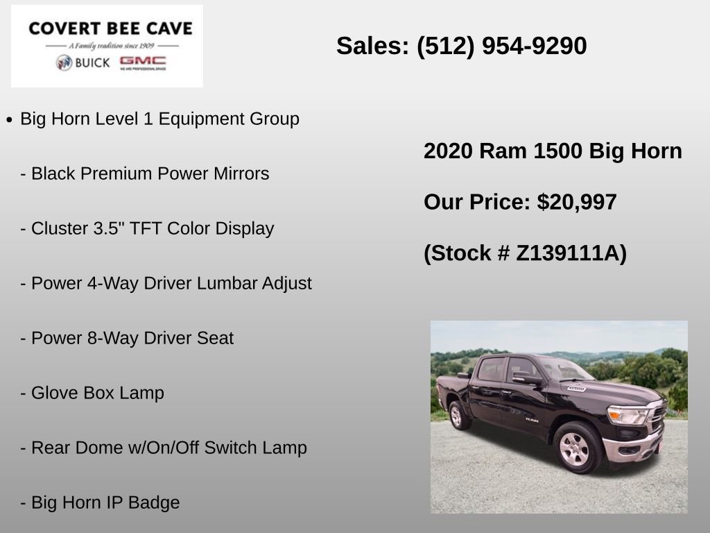 Used 2020 RAM 1500 Big Horn RWD image 12