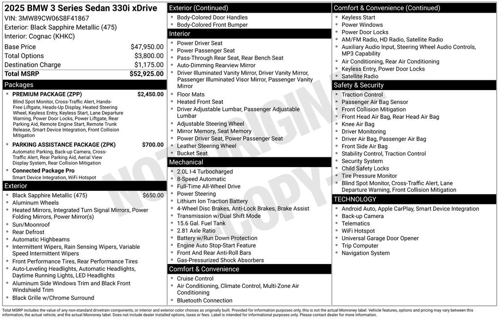 Certified 2025 BMW 330i xDrive 330i xDrive w/ Premium Package image 5