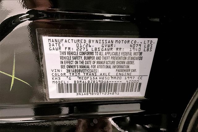 New 2026 Nissan Sentra S w/ Floor Mat Package image 35