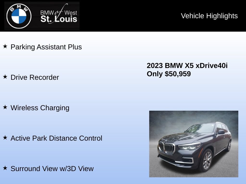 Used 2023 BMW X5 xDrive40i w/ Premium Package AWD/4WD image 17