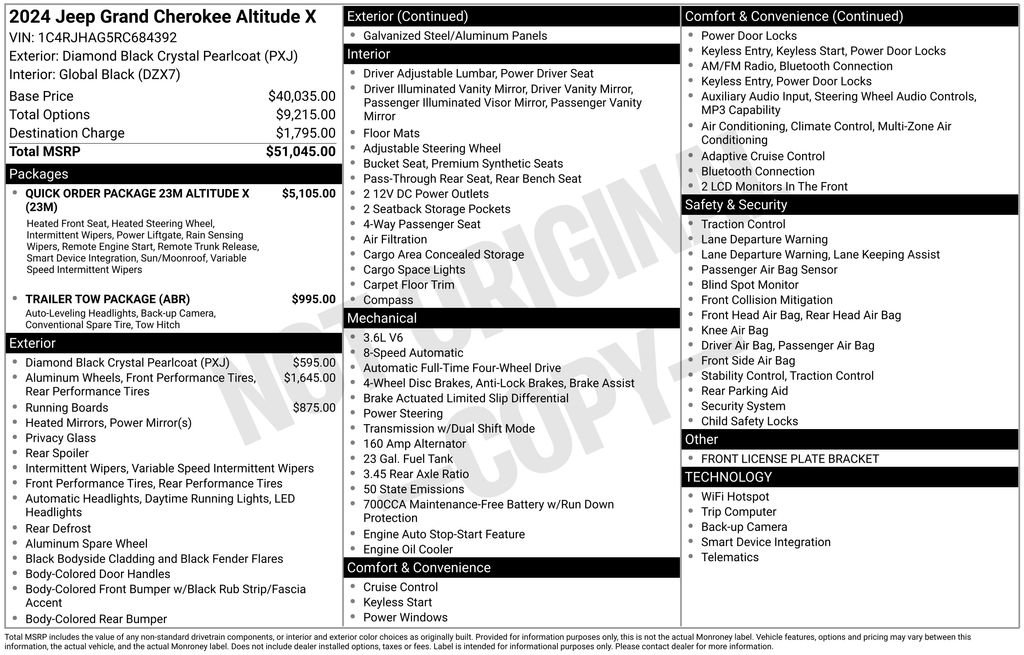 Certified 2024 Jeep Grand Cherokee Altitude AWD/4WD image 34