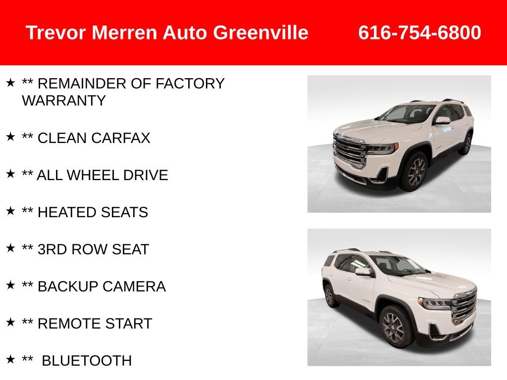 Used 2023 GMC Acadia SLE w/ Driver Convenience Package image 7