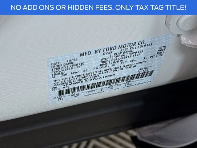 New 2026 Ford Explorer Tremor w/ Tremor Ultimate Package image 34