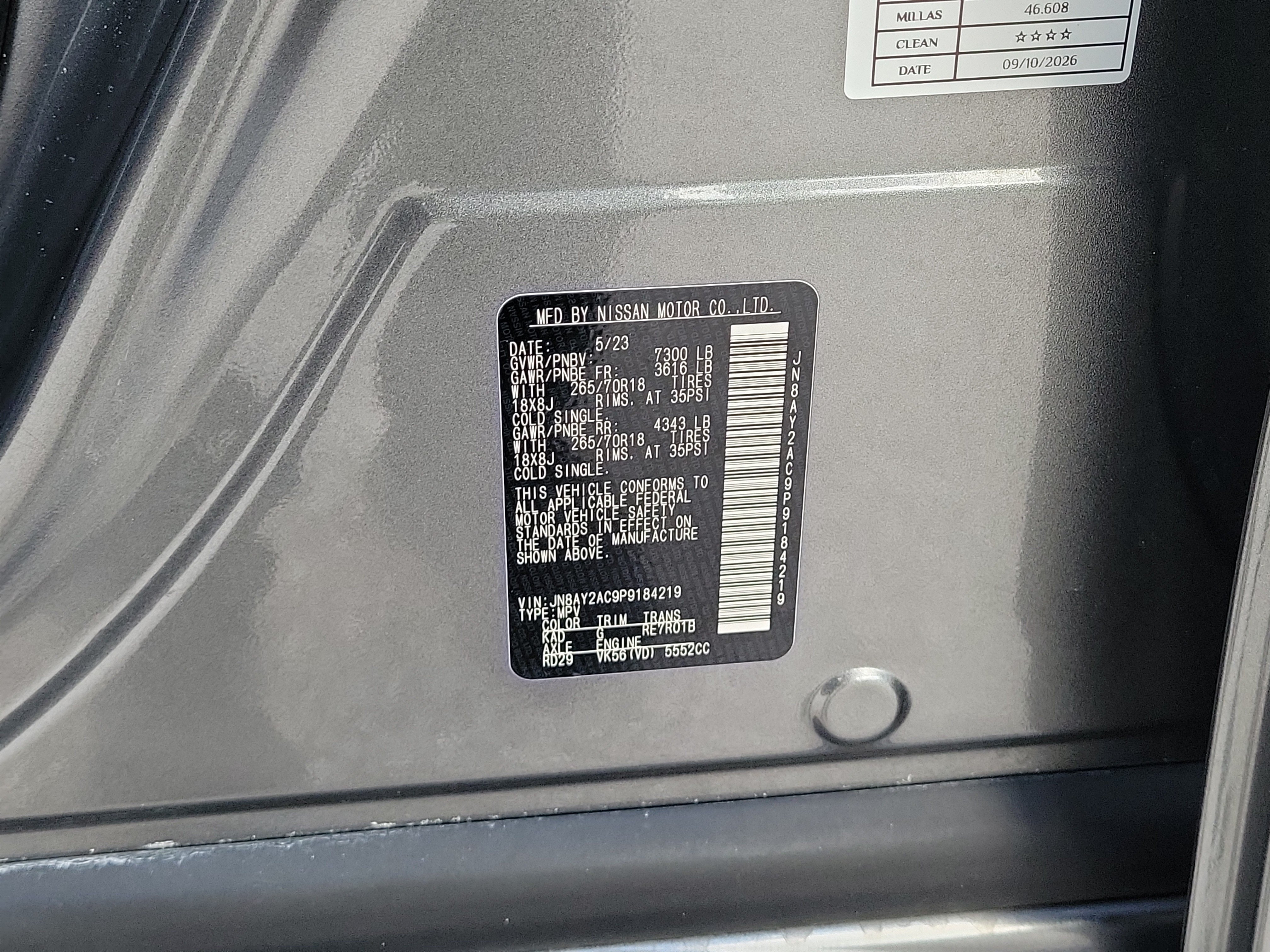 Certified 2023 Nissan Armada SV w/ Cargo Package RWD image 33