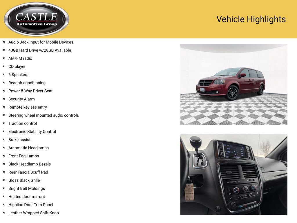 Used 2018 Dodge Grand Caravan SXT w/ Blacktop Package image 10