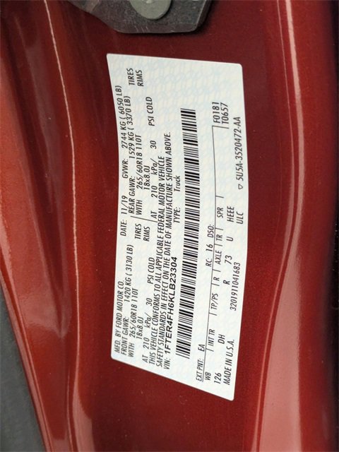 Used 2019 Ford Ranger Lariat w/ Equipment Group 501A Mid image 40