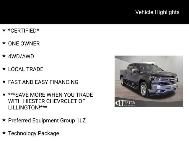 Certified 2019 Chevrolet Silverado 1500 LTZ w/ LTZ Plus Package AWD/4WD image 8
