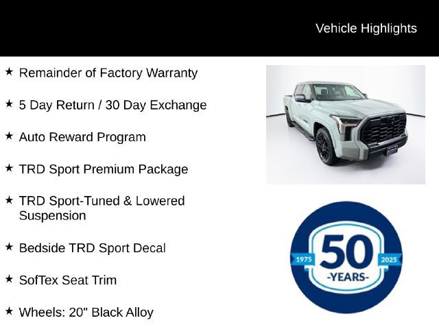 Used 2023 Toyota Tundra SR5 w/ TRD Sport Premium Package AWD/4WD image 8
