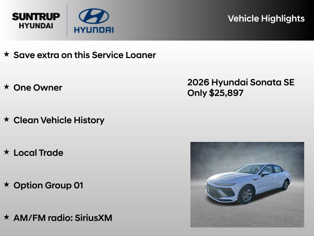 Used 2026 Hyundai Sonata SE FWD image 8