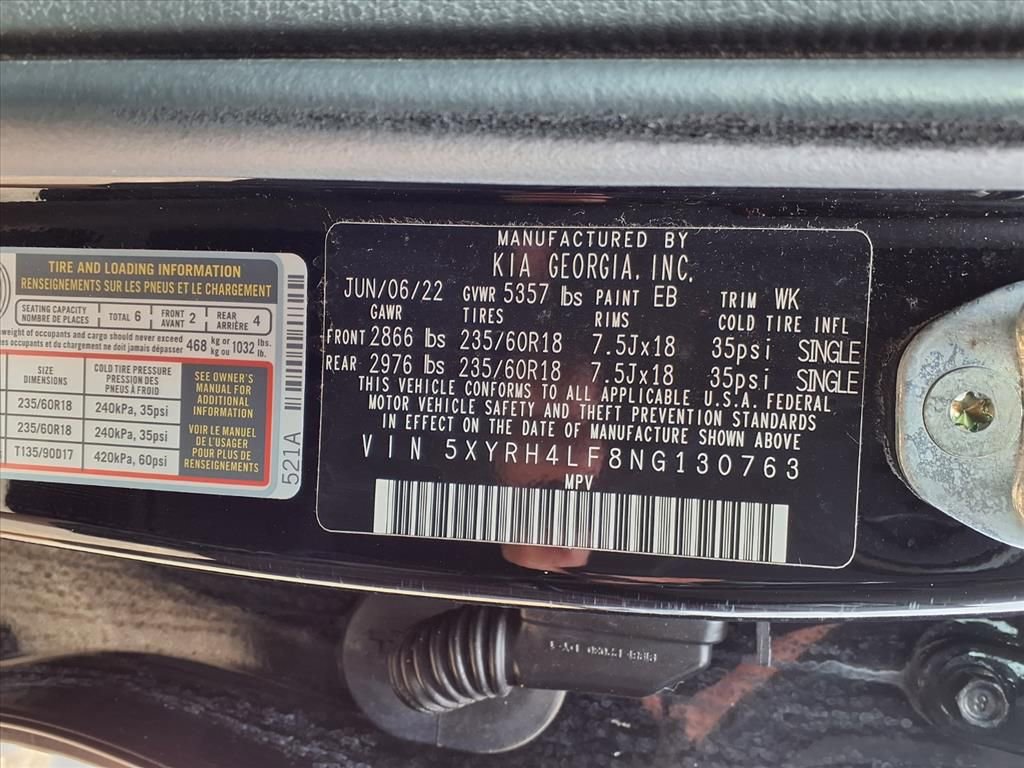 Certified 2022 Kia Sorento EX FWD image 13