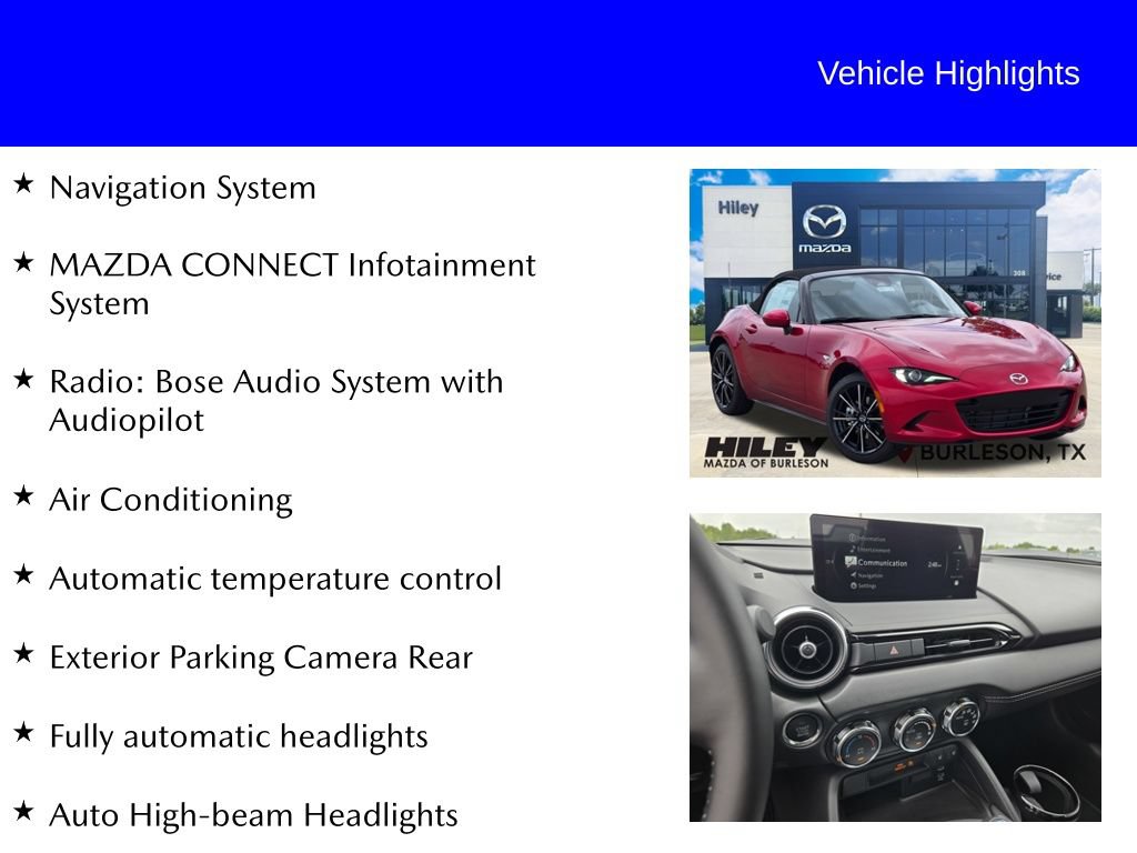 New 2026 MAZDA MX-5 Miata Grand Touring RWD image 9