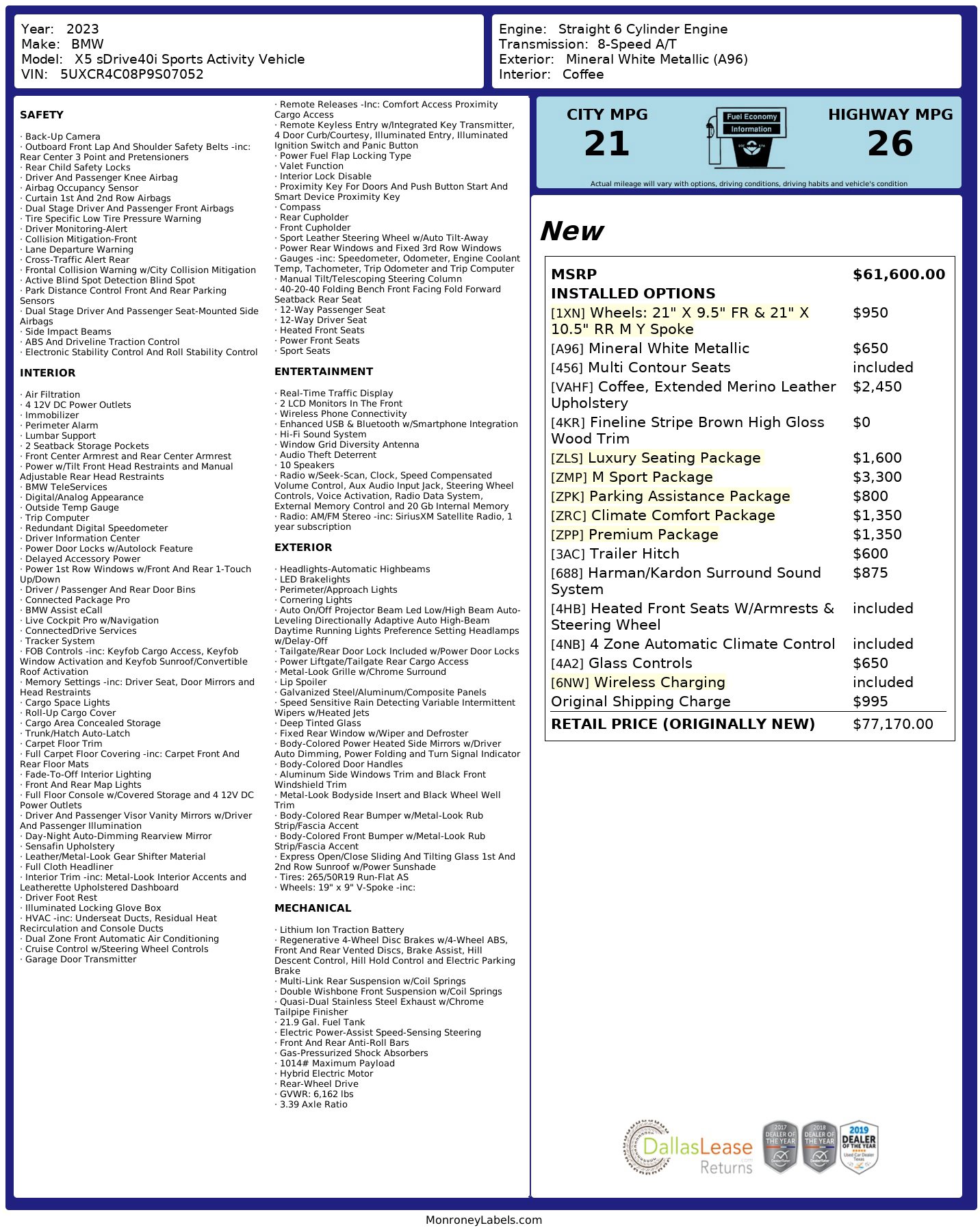 Used 2023 BMW X5 sDrive40i w/ M Sport Package image 3