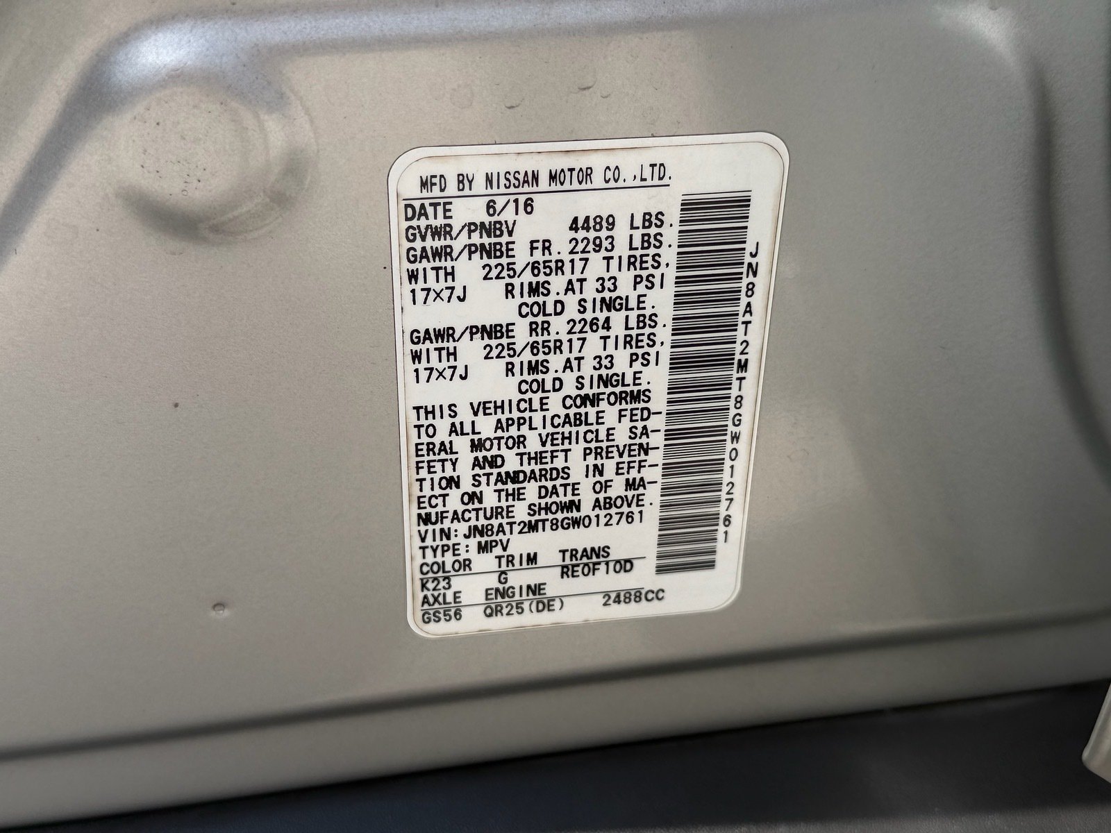 Used 2016 Nissan Rogue S FWD image 20