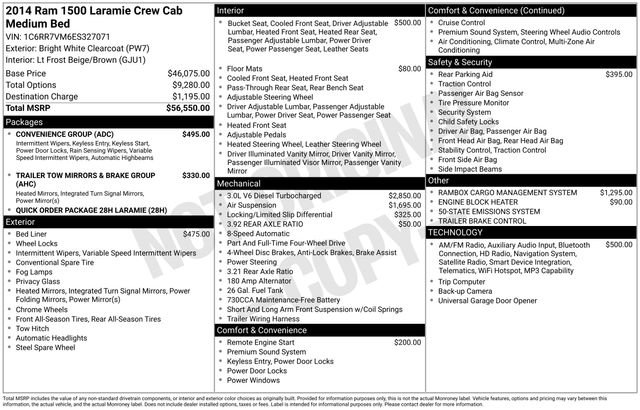 Used 2014 RAM 1500 Laramie w/ Convenience Group image 36
