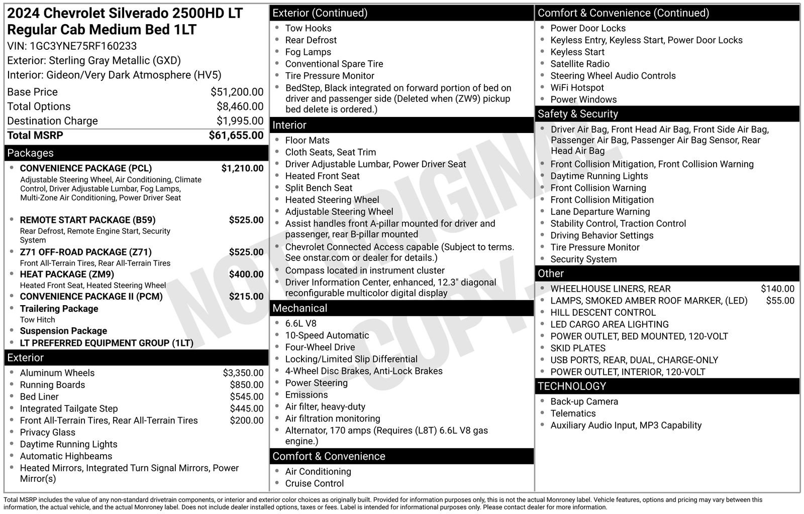 Used 2024 Chevrolet Silverado 2500 LT w/ Convenience Package AWD/4WD image 36