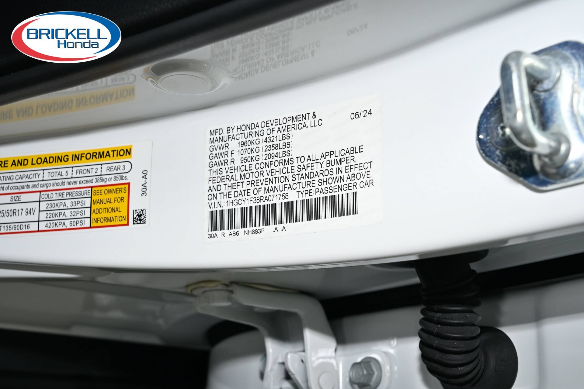 Certified 2024 Honda Accord EX image 34