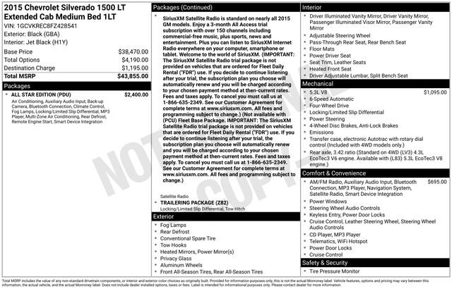 Used 2015 Chevrolet Silverado 1500 LT w/ All Star Edition image 34