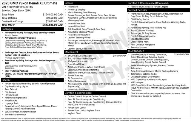 Used 2023 GMC Yukon XL Denali Ultimate AWD/4WD image 52