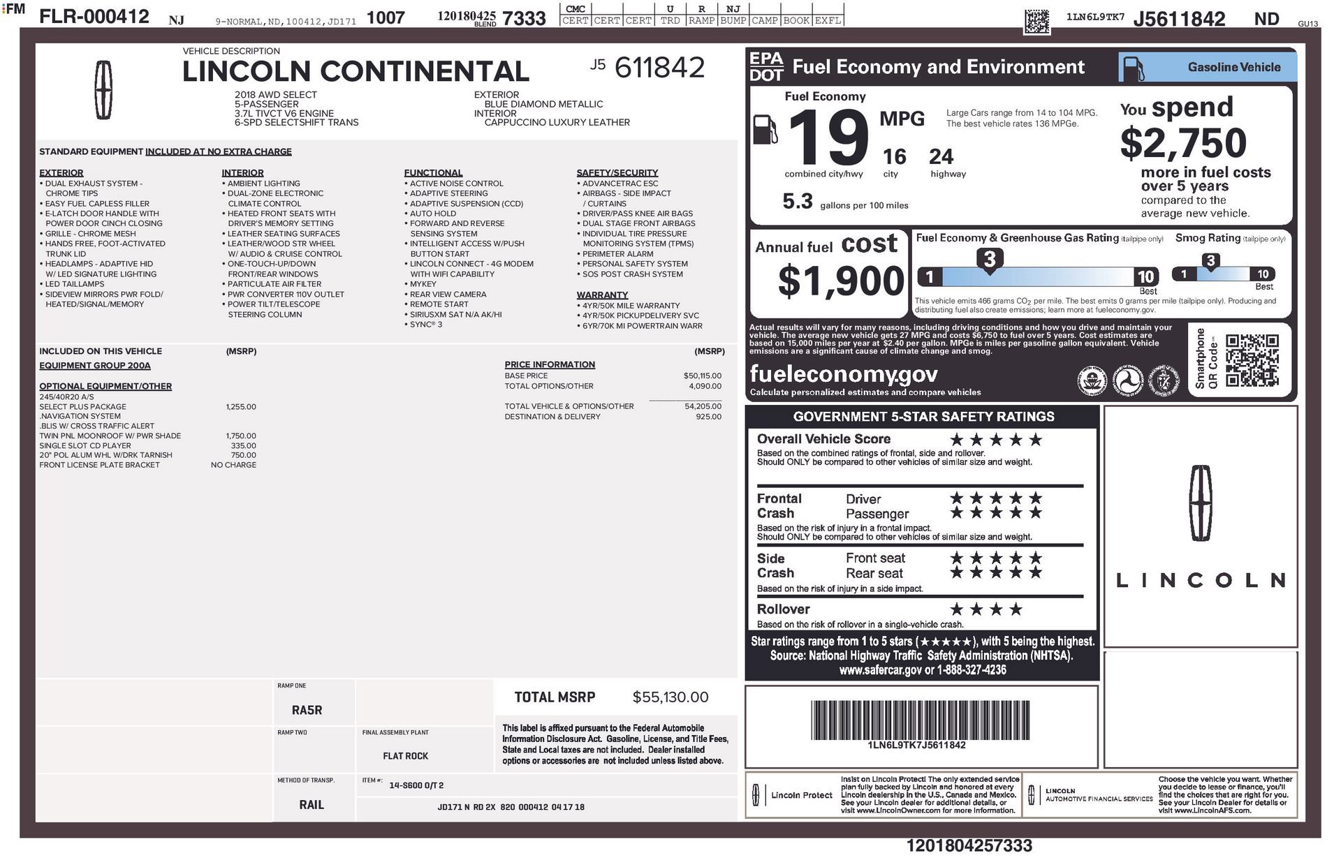 Used 2018 Lincoln Continental Select image 5