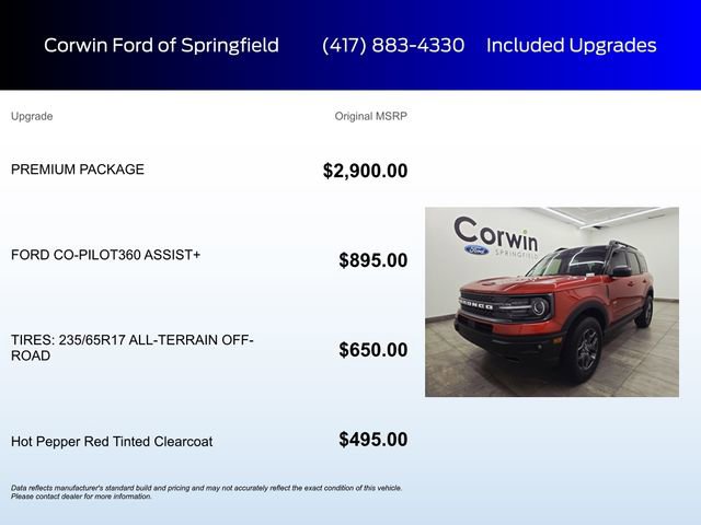 Used 2023 Ford Bronco Sport Badlands w/ Premium Package AWD/4WD image 6
