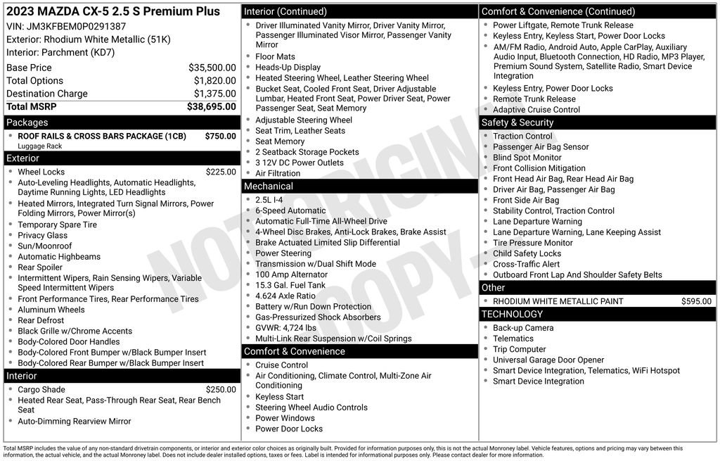 Used 2023 MAZDA CX-5 AWD 2.5 S image 37