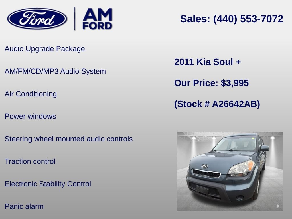 Used 2011 Kia Soul + w/ Audio Pkg FWD image 6