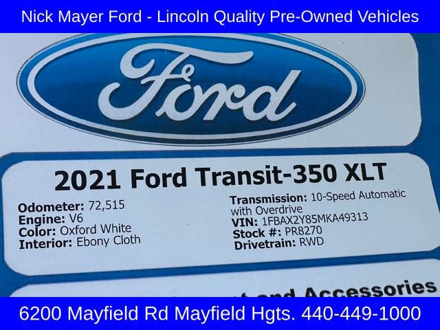 Used 2021 Ford Transit 350 XLT image 28
