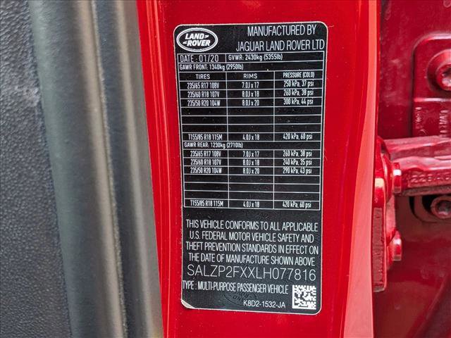 Used 2020 Land Rover Range Rover Evoque SE image 25