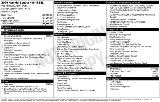 Certified 2026 Hyundai Sonata SEL image 2