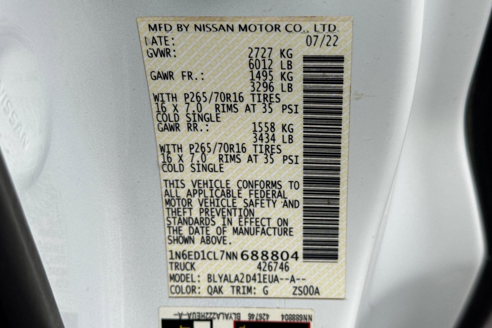 Used 2022 Nissan Frontier S image 32