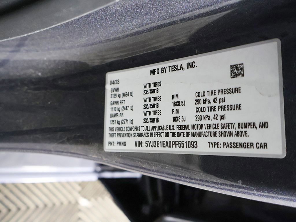 Used 2023 Tesla Model 3 Standard Range RWD image 47