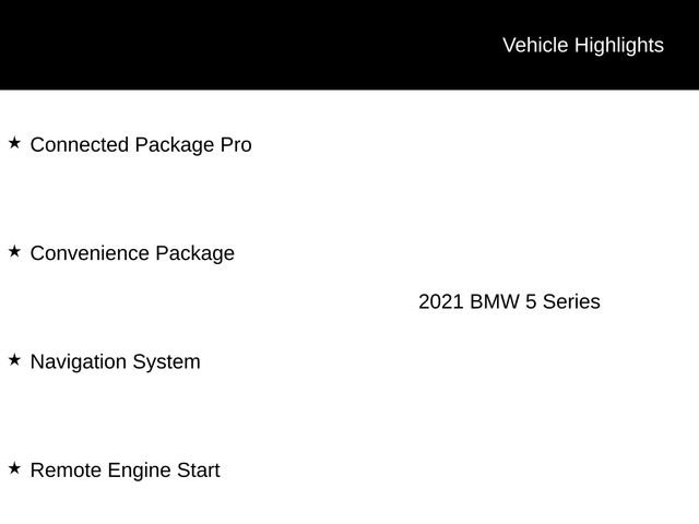 Used 2021 BMW 530i w/ Convenience Package RWD image 12