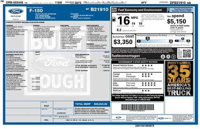 Used 2013 Ford F150 STX w/ Mid Equipment Group AWD/4WD image 12