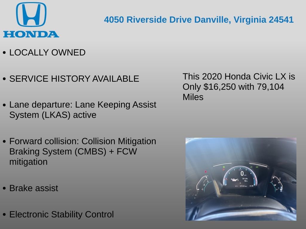 Used 2020 Honda Civic LX image 7